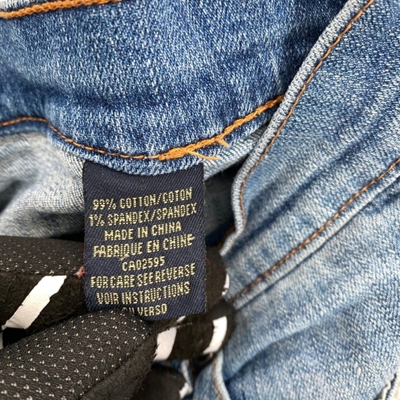 Brody Jeans Shorts Womens Size 28 Capris Cropped Blue Denim 5 Pocket Button Zip - Picture 8 of 11